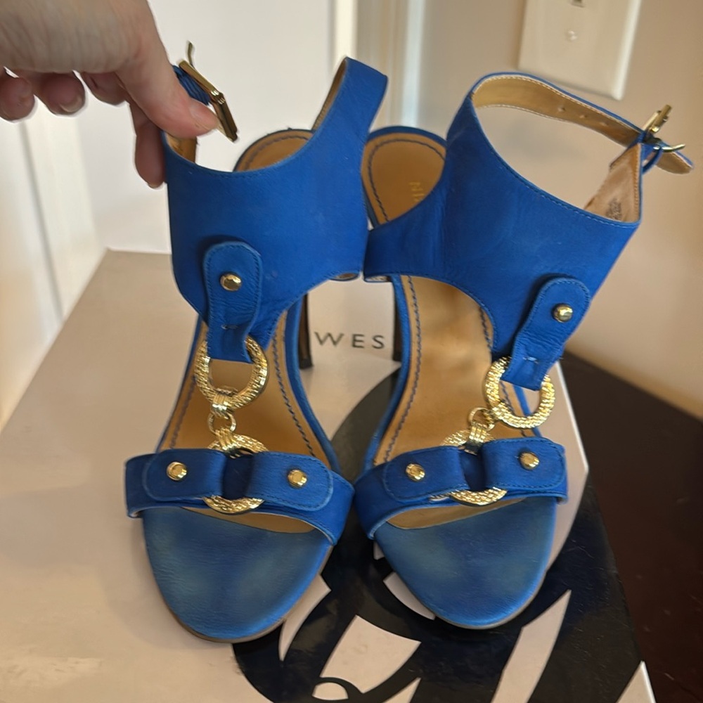 Nine West blue sandals